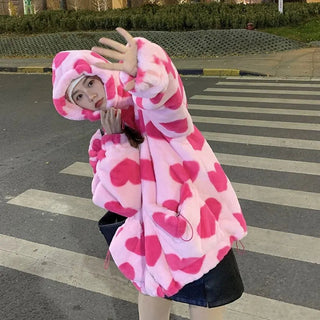 faux rabbit fur jacket Alodia Store