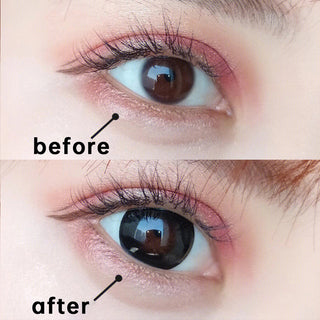 OVOLOOK-2pcs/Pair Contact Lenses Free Shipping Big Black Lenses for Eyes Beauty Pupils Comestic Eye Color Lens 14.5mm Yearly Alodia Store