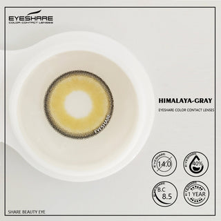 EYESHARE Color Contact Lenses for Eyes 2pcs Natural Brown Contact Lenses Gray Blue Lenses Yearly Beautiful Pupil Contact Lenses Alodia Store