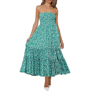 Sexy Floral Print Boho Beach Dress Alodia Store