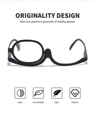Women Magnifying Glasses Makeup Reading Glass Folding Eye Make Up Reading Glass PC Frame +1.0~+4.0 Resin Lens gafas de sol Alodia Store