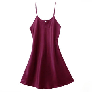 Dress Silk Satin Home Service Summer Nighty Alodia Store