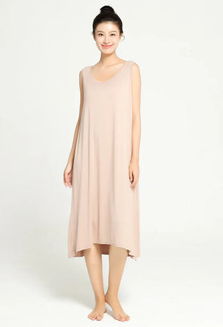3XL-6XL  Modal Bamboo Fiber Thin Nightdress 2023 Sleeveless Nightgown Alodia Store