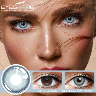 EYESHARE Color Contact Lenses for Eyes 2pcs Natural Brown Contact Lenses Gray Blue Lenses Yearly Beautiful Pupil Contact Lenses Alodia Store