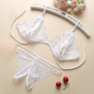 New Sexy Exotic Sets Women Temptation Thin Lingerie Dress With Garters See Through Lingerie Set Lace Exotic Costumes Babydolls Alodia Store