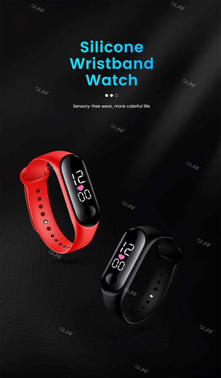 M3 Kids Digital Watches Adjustable Silicone Strap Waterproof Children's Watch Boys Sports Wrist Electronic Smart Watch For Kids Alodia Store