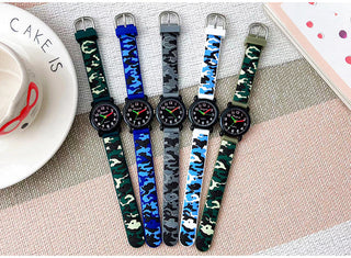 camouflage silicone strap quartz watches children kids students digital cool waterproof clocks Alodia Store