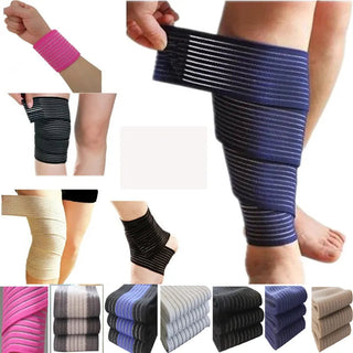 40-200cm Knee Elbow Wrist Ankle Bandage Cuff Support Wrap Sport  Compression Strap Belt Fitness Gym Brace Tape Elastic Band Alodia Store