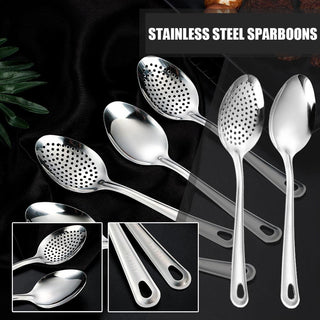 Stainless Steel Strainer Spoon Kitchen Colander Spoon Spoon Filter Strainer Food ScoopPerforated Skimmer Colander M0E8 Alodia Store