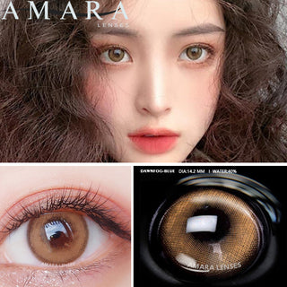 AMARA 1 Pair Colored Contact Lenses Natural Look Brown Eye Lenses Gray Contact Blue Lenses Fast Delivery Green Eye Alodia Store
