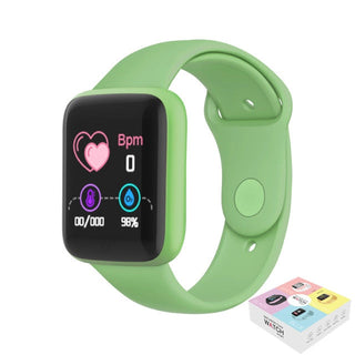 Smart Watch Kids Bluetooth Fitness Tracker Macaron Smartwatch for Men Women Blood Pressure Smart Bracelet for Android IOS Alodia Store