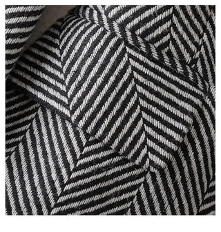 Women Coffee Stripe Formal Blazer business New Alodia Store