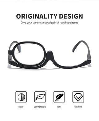 Women Magnifying Glasses Makeup Reading Glass Folding Eye Make Up Reading Glass PC Frame +1.0~+4.0 Resin Lens gafas de sol Alodia Store
