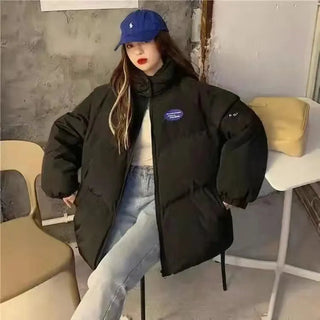 2023 women's parka coat fashion basic cotton down jacket winter Alodia Store
