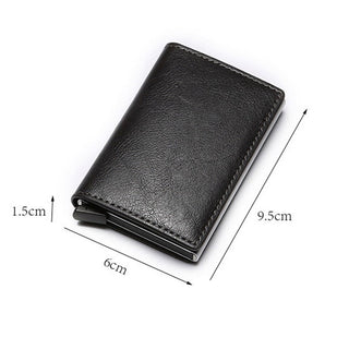Card Holder Wallet Anti-theft Brush Design ALODIA STORE