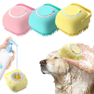 Soft Silicone Dog Massage Shampoo Brush ALODIA STORE