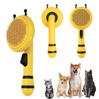 Pumpkin Pet Brush, Self Cleaning Slicker Brush ALODIA STORE