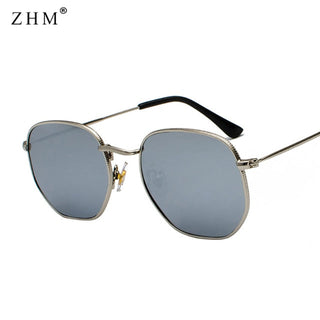 Metal Frame Pilot Mirror Sunglasses ALODIA STORE