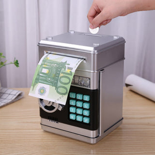 Electronic Piggy Bank ATM Mini Money Box Safety bank ALODIA STORE