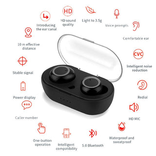 y50 Bluetooth Earbuds 5.0 ALODIA STORE