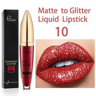 18 Colors Long Lasting Matte Glitter Liquid Shiny Lip Gloss ALODIA STORE