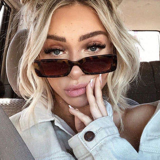 Rectangle Vintage Sunglasses for Women ALODIA STORE
