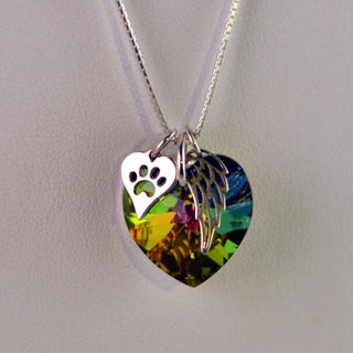 Rainbow Bridge Pet Loss Necklace ALODIA STORE