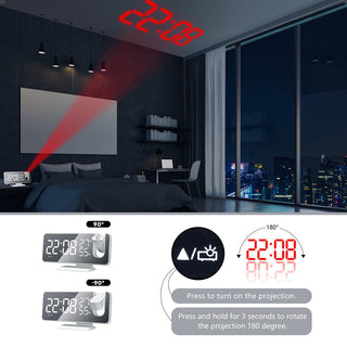 LED Digital Projection Clock ALODIA STORE
