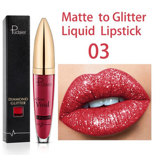 18 Colors Long Lasting Matte Glitter Liquid Shiny Lip Gloss ALODIA STORE