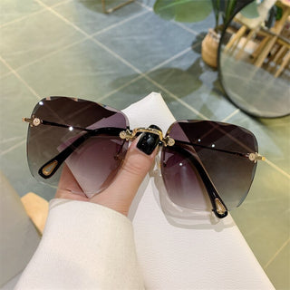 Vintage Clip Frameless UV Sunglasses ALODIA STORE