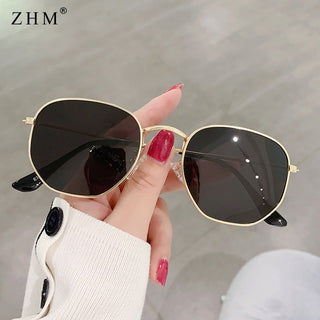 Metal Frame Pilot Mirror Sunglasses ALODIA STORE