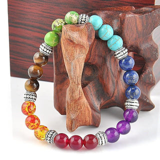 Align Yourself 7 Chakra Healing Crystals Bracelet ALODIA STORE