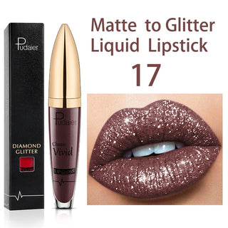 18 Colors Long Lasting Matte Glitter Liquid Shiny Lip Gloss ALODIA STORE