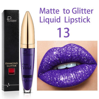 18 Colors Long Lasting Matte Glitter Liquid Shiny Lip Gloss ALODIA STORE