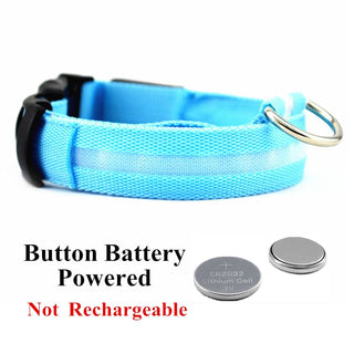 Adjustable LED Glowing Pet Collar ALODIA STORE