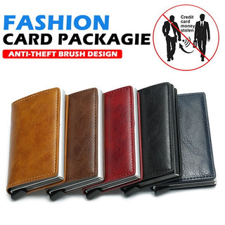 Card Holder Wallet Anti-theft Brush Design ALODIA STORE
