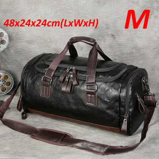 Men Quality Leather Travel Bags Carry on Luggage Bag Men Duffel Bags Handbag Casual Traveling Tote Large Weekend Bag Hot XA631ZC ALODIA STORE