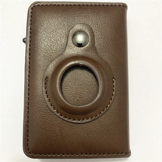 Top Carbon Fiber For Apple Airtag Wallet Men Business ID card ALODIA STORE