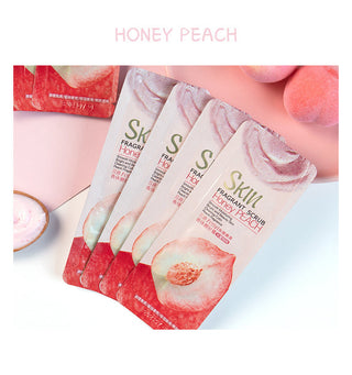 NEW Strawberry Peach Shea Butter Milk Exfoliating Peeling Gel Body Scrub Moisturizing Whitening Nourishing Scrub SkinCare Cream ALODIA STORE