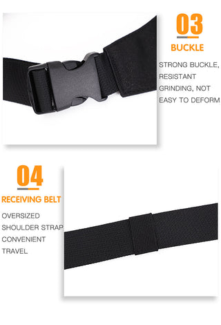 TINYAT Men Waist Bag Pack Purse Casual Large Phone Belt Bag Pouch Women's Canvas Travel Phone Bag Fanny Banana Bag Hip 4 Pockets ALODIA STORE