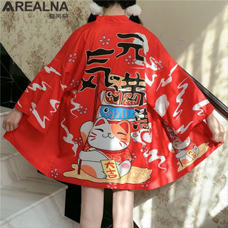 Haori Yukata Men Korean Samurai Japanese Kimono Traditional Clothing Vintage Crane Anime Kimono Beach Girls Cosplay Dress Shirts ALODIA STORE