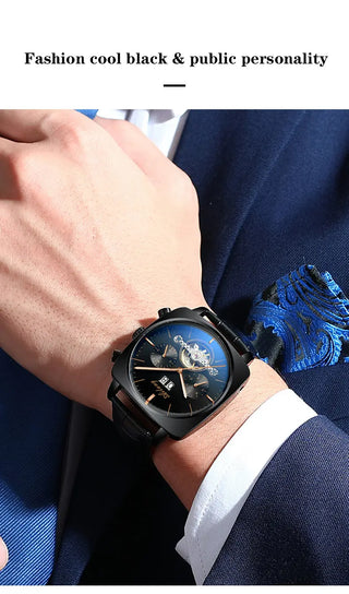 AILANG new watch men's automatic mechanical watch waterproof tourbillon black technology luminous fashion men's watch ALODIA STORE