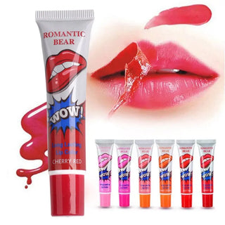 Amazing 6 Colors Peel Off Liquid Lipstick Waterproof Long Lasting Lip Gloss Lint Mask Makeup Tattoo Lipgloss Lipsticks Cosmetic ALODIA STORE