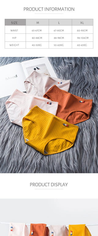 Women Cotton Underwear Seamless panties Sexy panty Female  Breathable Solid Color Underpants Girl  Lingerie Briefs-XXL ALODIA STORE