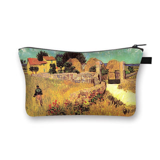Starry Night / Kiss / Waterlily Painting Cosmetic Bag Van Gogh / Gustav Klimt / Monet Women ALODIA STORE