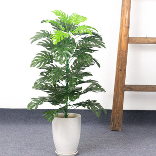 90cm Tropical Palm Tree Large Artificial Plants Fake Monstera Silk Palm Leafs Big Coconut Tree Without Pot For Home Garden Decor ALODIA STORE