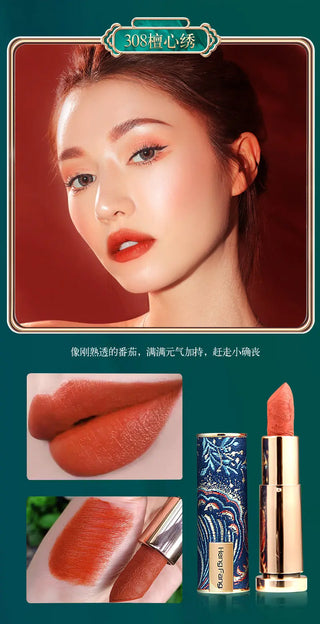 Oriental Classical Beauty Vintage Velvet Lipstick Matte Pigmented Waterproof Lasting Lip Makeup Silky touch Charming Cosmetics ALODIA STORE