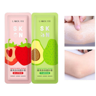 NEW Strawberry Peach Shea Butter Milk Exfoliating Peeling Gel Body Scrub Moisturizing Whitening Nourishing Scrub SkinCare Cream ALODIA STORE