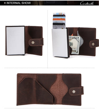 Customize Men Card Wallet Business Credit Card Holders leather ALODIA STORE