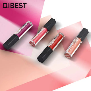 QIBEST Liquid Lipstick Lips Matte Lipgloss Pigment Waterproof ALODIA STORE
